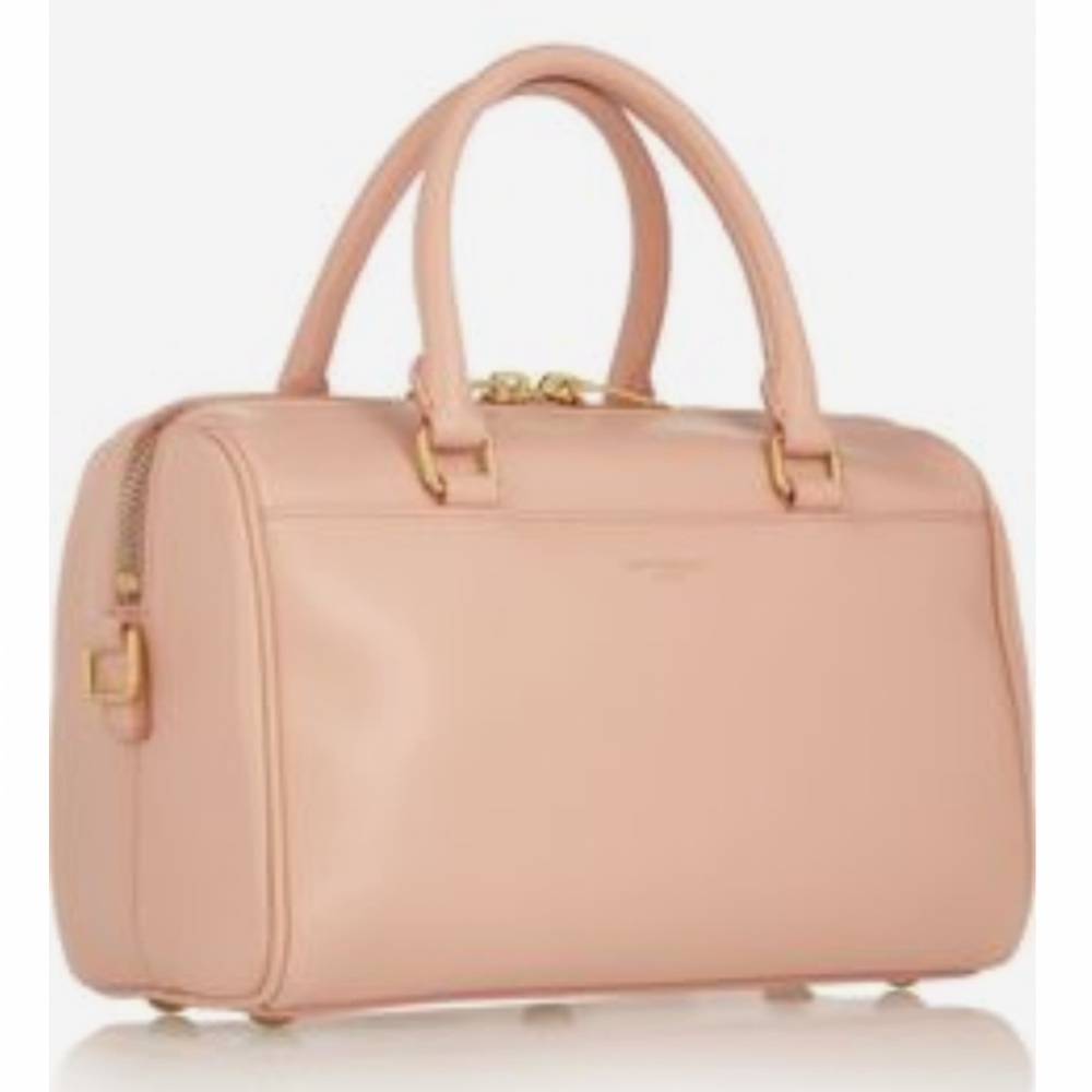 NWT Saint Laurent Paris blush classic leather duffle 12 bag